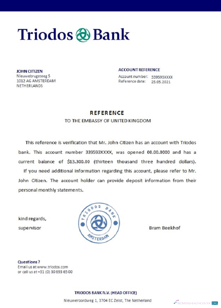 Download Netherlands Triodos bank reference Photoshop template